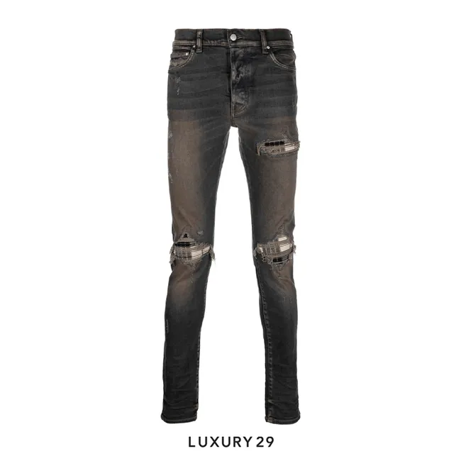AMIRI distressed-effect slim-fit jeans Dark Indigo