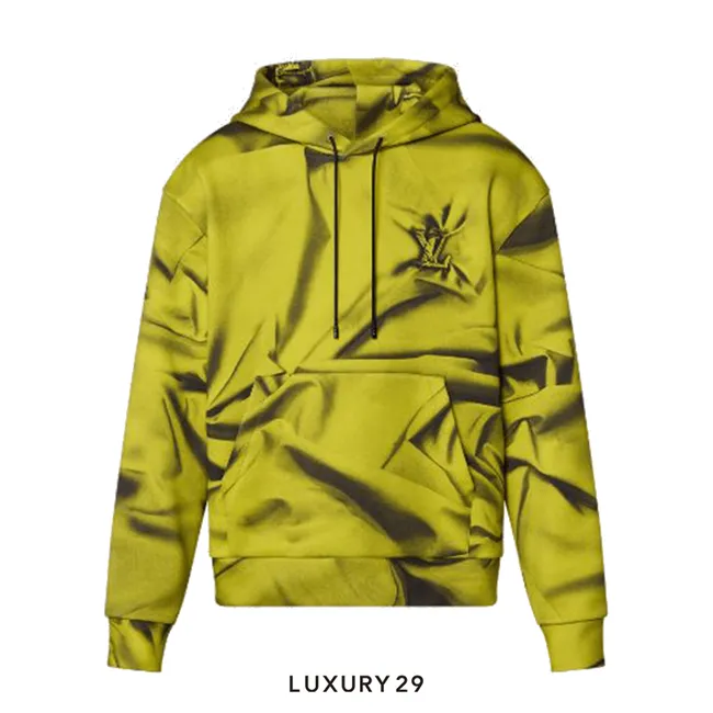 Louis Vuitton LV Printed Cotton-Blend Hoodie