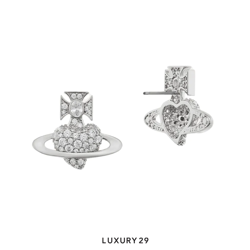 Vivienne westwood AGNATHA EARRINGS AW25 SI U (SET5)(Free Size, Silver)