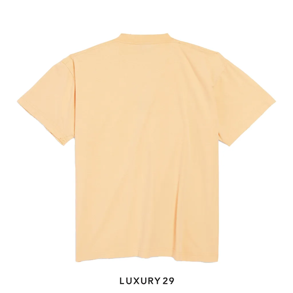 Balenciaga Women's Laurel Classic Boxy T-shirt in Yellow(XS, Yellow)