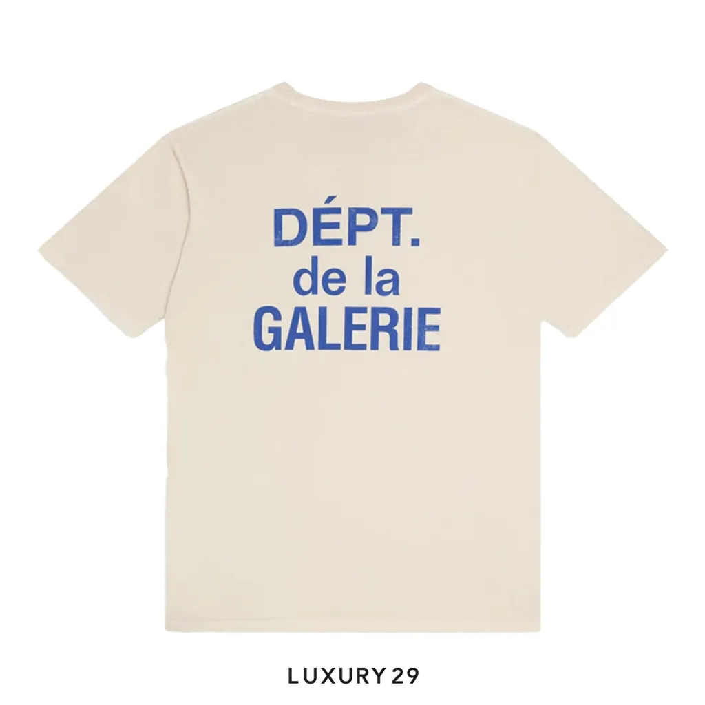 Gallery Dept. French Tee Cream/Blue(M, Neutrals)