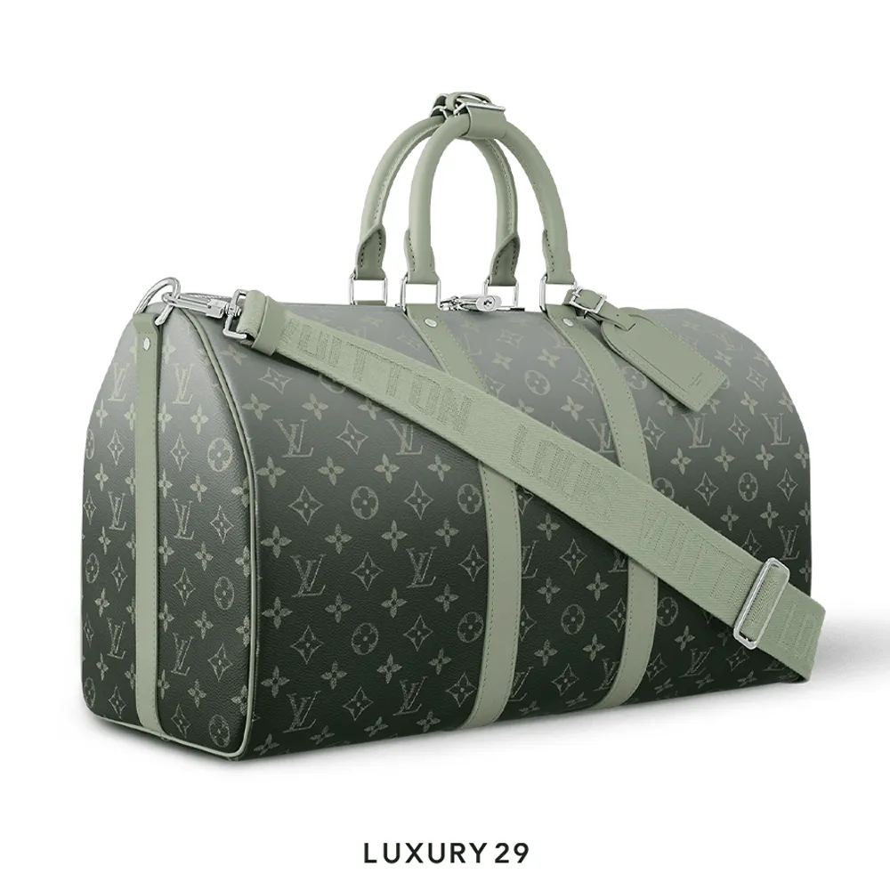 Louis Vuitton LV Keepall Bandouliere 45 Khaki Green(Small, Green)