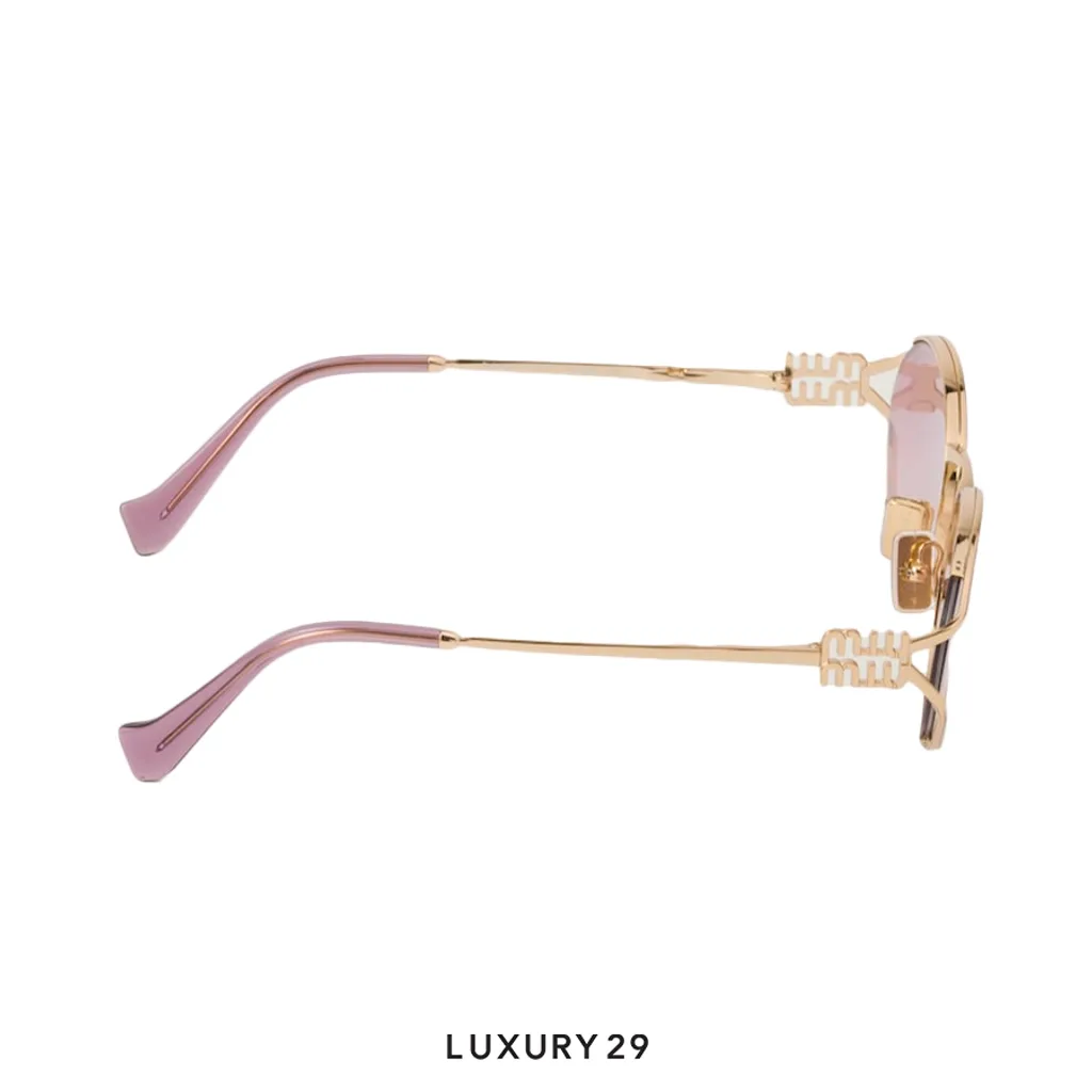 Miu Miu Logo sunglasses Lenses Rosa(Free Size, Pink)