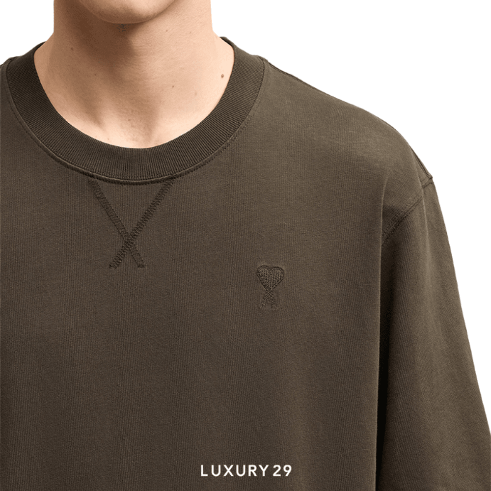 AMI DE COEUR T-SHIRT DARK COFFEE(M, Brown)