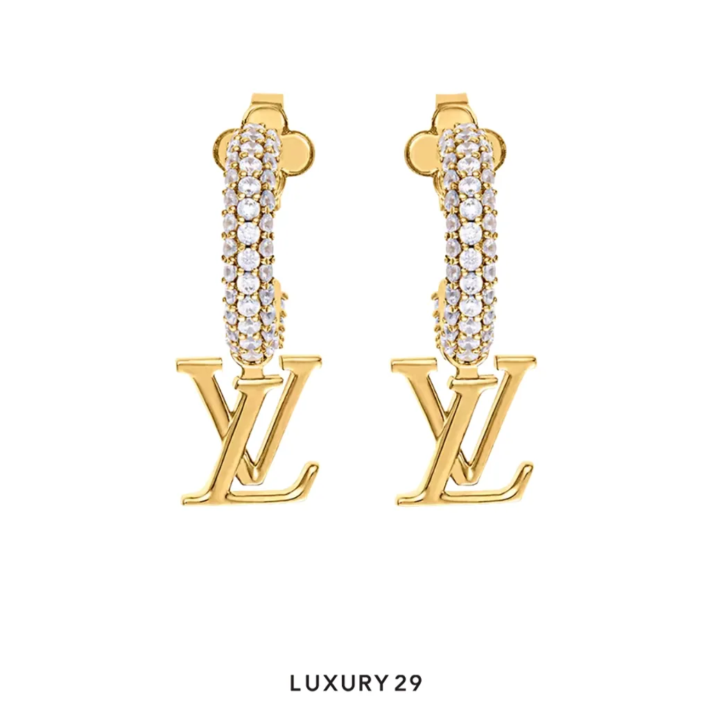 Louis Vuitton LV Iconic LV Earrings Gold-plated metal(Free Size, Gold)