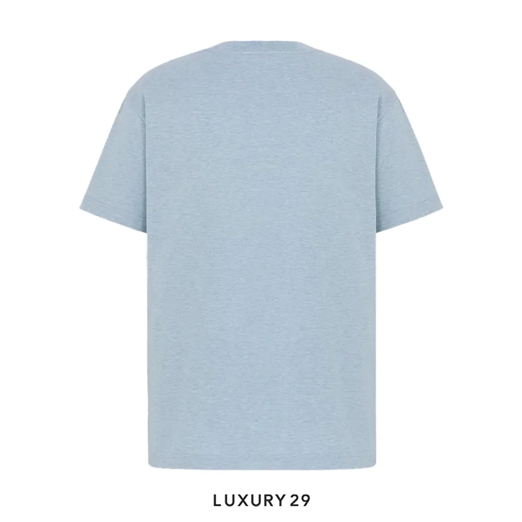 Dior Archives Labels T-Shirt, Relaxed Fit Blue(M, Blue)