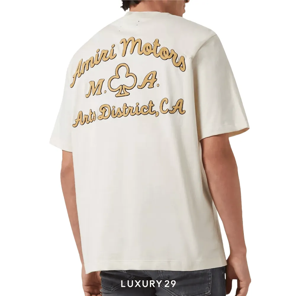 AMIRI MOTORS TEE OFF-WHITE