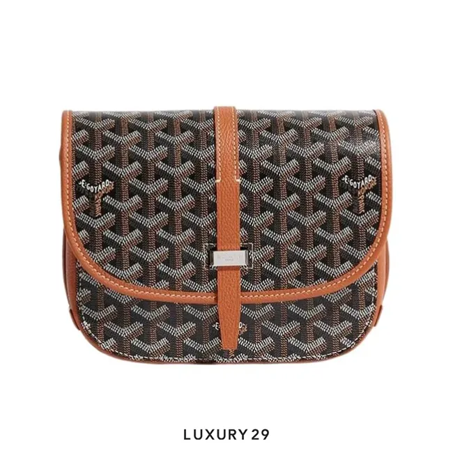 Goyard Belvedere PM Bag Black & Tan