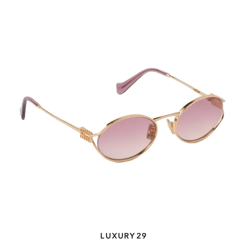 Miu Miu Logo sunglasses Lenses Rosa(Free Size, Pink)