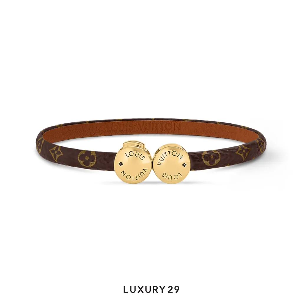 Louis Vuitton LV Historic Mini Monogram Bracelet Brown(Small, Brown)