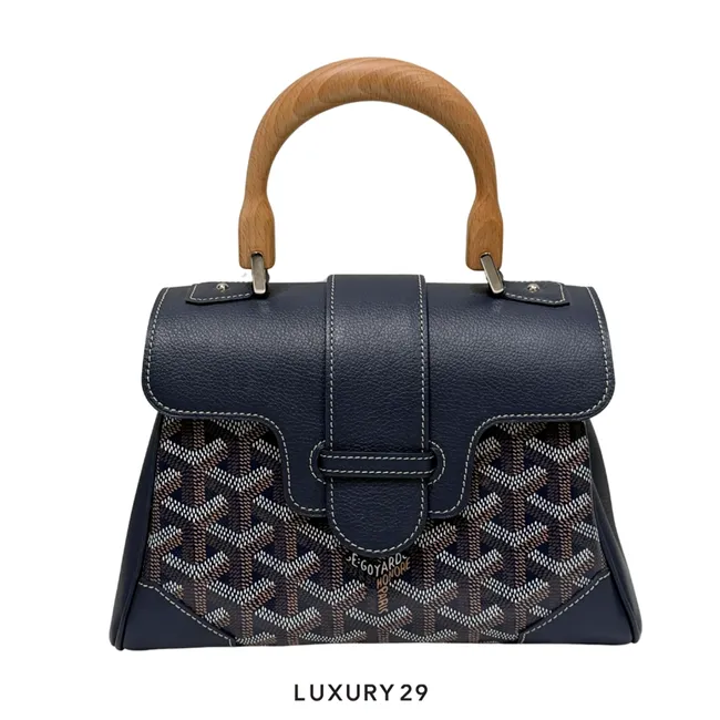 Goyard Saigon Souple Mini Bag Navy Blue