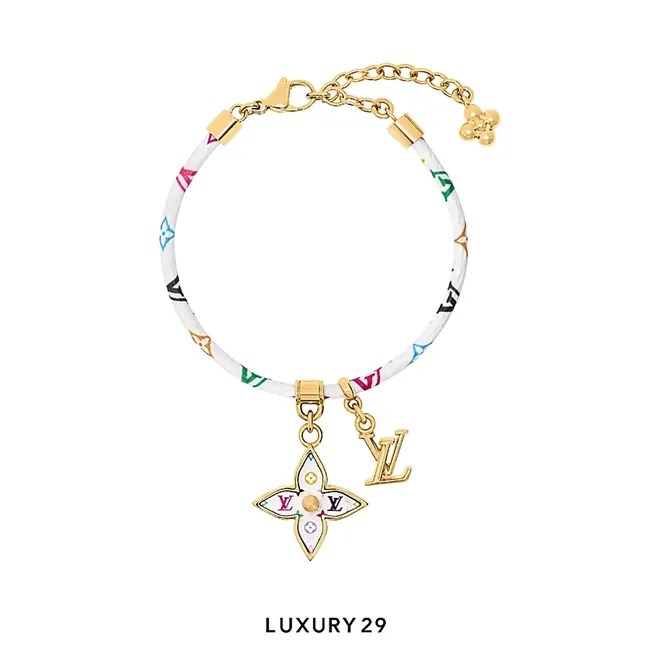 Louis Vuitton LV x TM - Charms Bracelet Monogram Canvas Gold Hardware