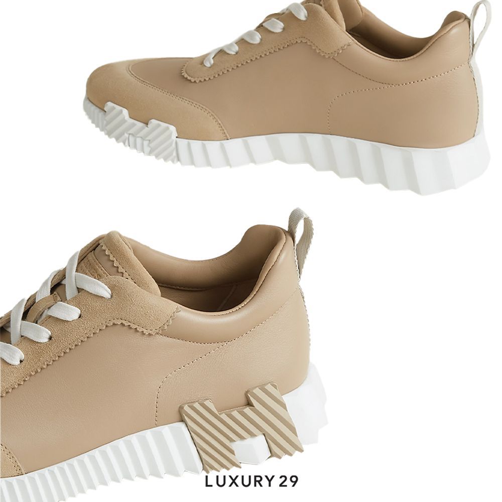 Hermes Bouncing Sneaker Beige Lin(M)(42, Neutrals)