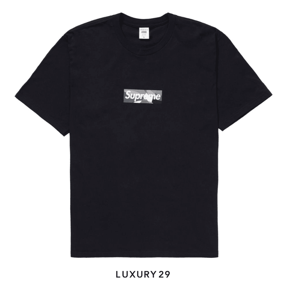 Supreme Emilio Pucci Box Logo Tee Black/Black(M, Black)