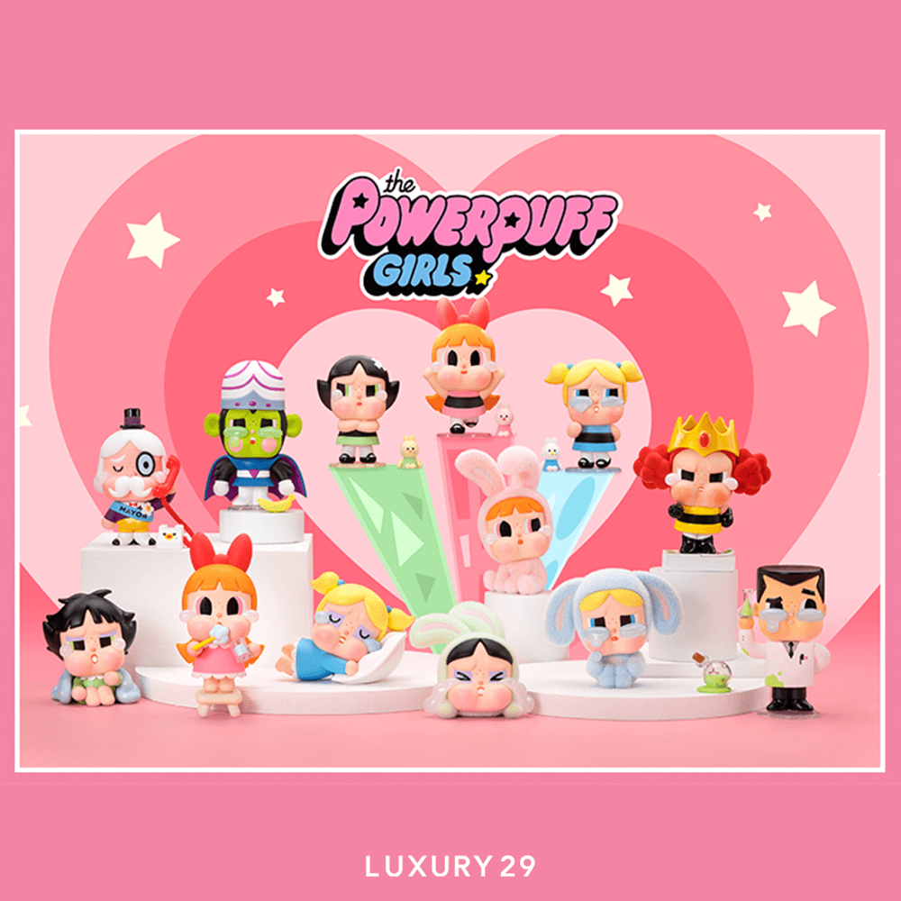 POP MART CRYBABY x Powerpuff Girls Series Figures(Small, Multicolour)