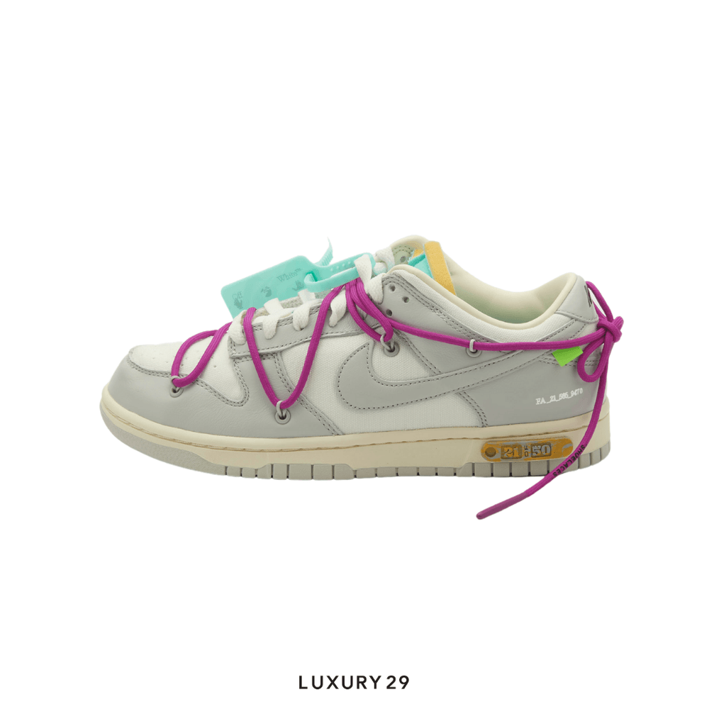 Nike Dunk Low Off-White Lot 21(M)(41, Grey)
