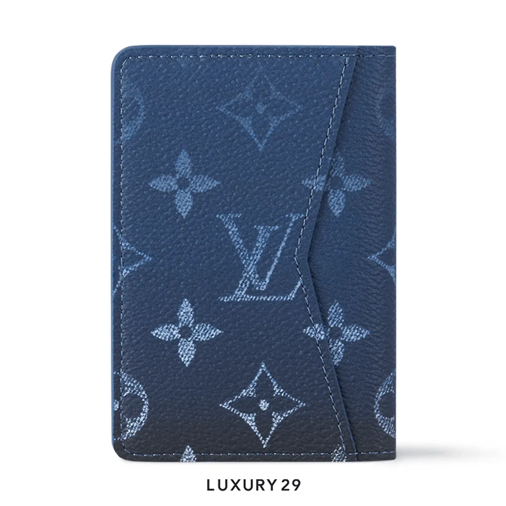 Louis Vuitton LV Pocket Organizer Navy Blue(Small, Blue)