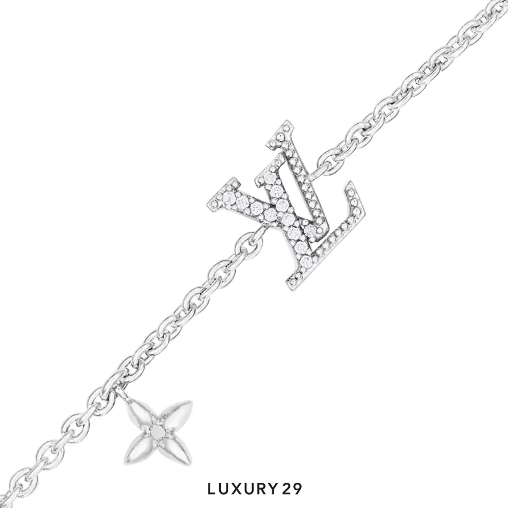 Louis Vuitton LV Iconic Bracelet Palladium-plated metal(Free Size, Silver)