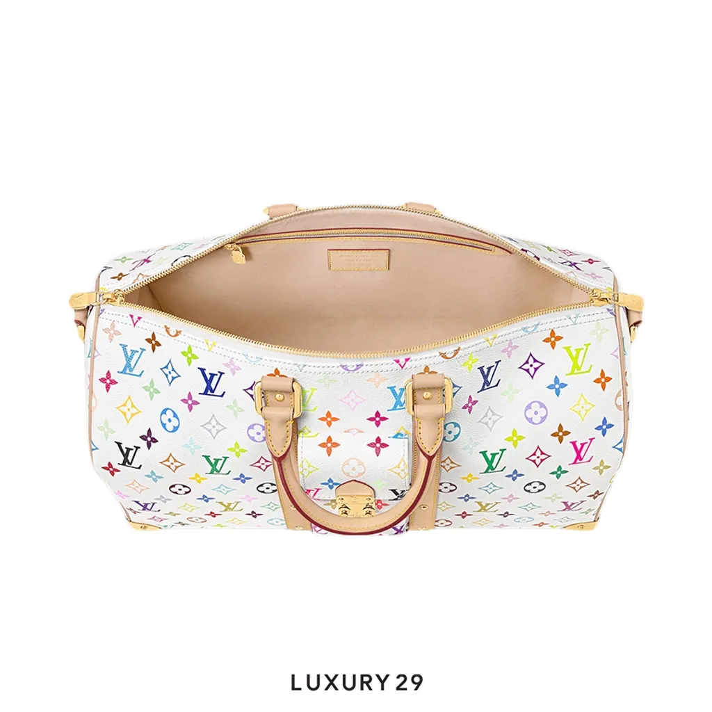 Louis Vuitton LV x TM Keepall Bandouliere 45 White(Small, White)