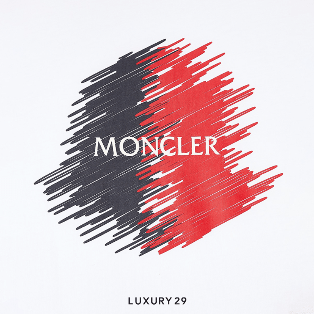 Kid Moncler White Logo T-Shirt White(10A, White)