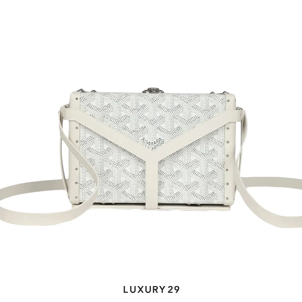 Goyard Minaudiere Trunk Bag - Silver Limited Edition(Small, Silver)