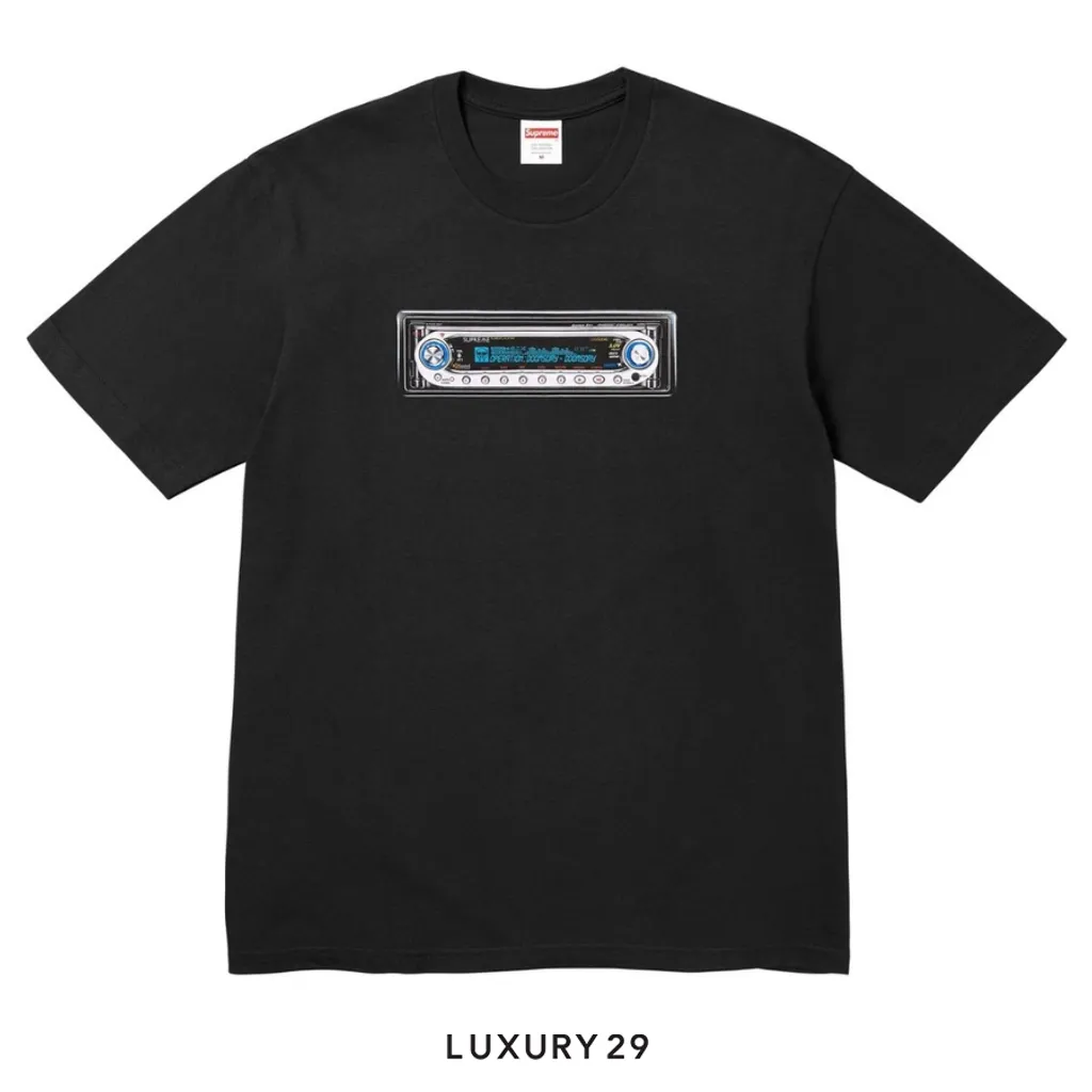 Supreme Receiver Tee Black(XL, Black)