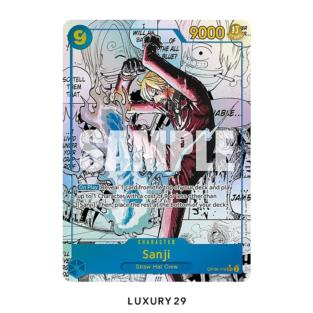 One Piece Sanji (Manga) Premium Booster -The Best- Vol. 2 SEC OP06-119 (PSA10)(Small, Multicolour)