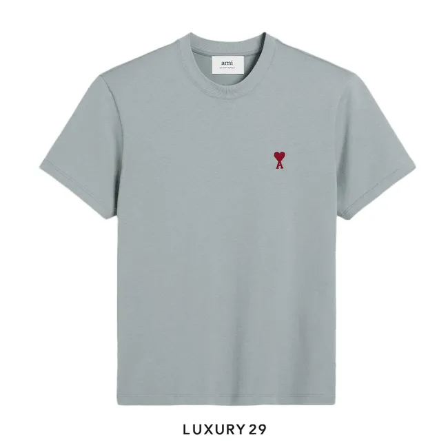 AMI DE COEUR RED T-SHIRT CLAY BLUE