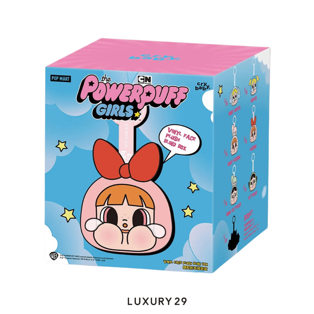 POP MART CRYBABY x Powerpuff Girls Series-Vinyl Face Plush Blind Box(Small, Multicolour)