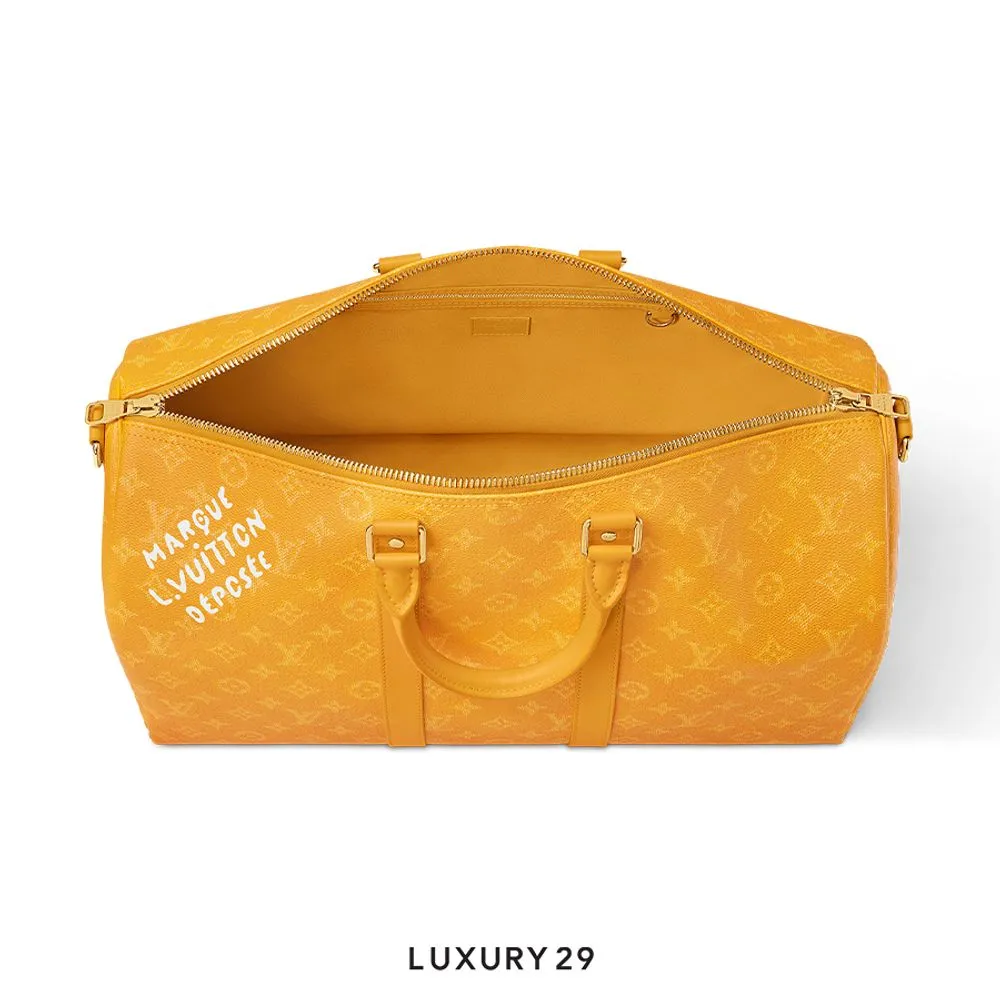Louis Vuitton LV Keepall Bandouliere 45 Yellow(Small, Yellow)