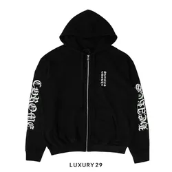 Chrome Hearts Matty Boy Link Thermal Zip Up Hoodie Green