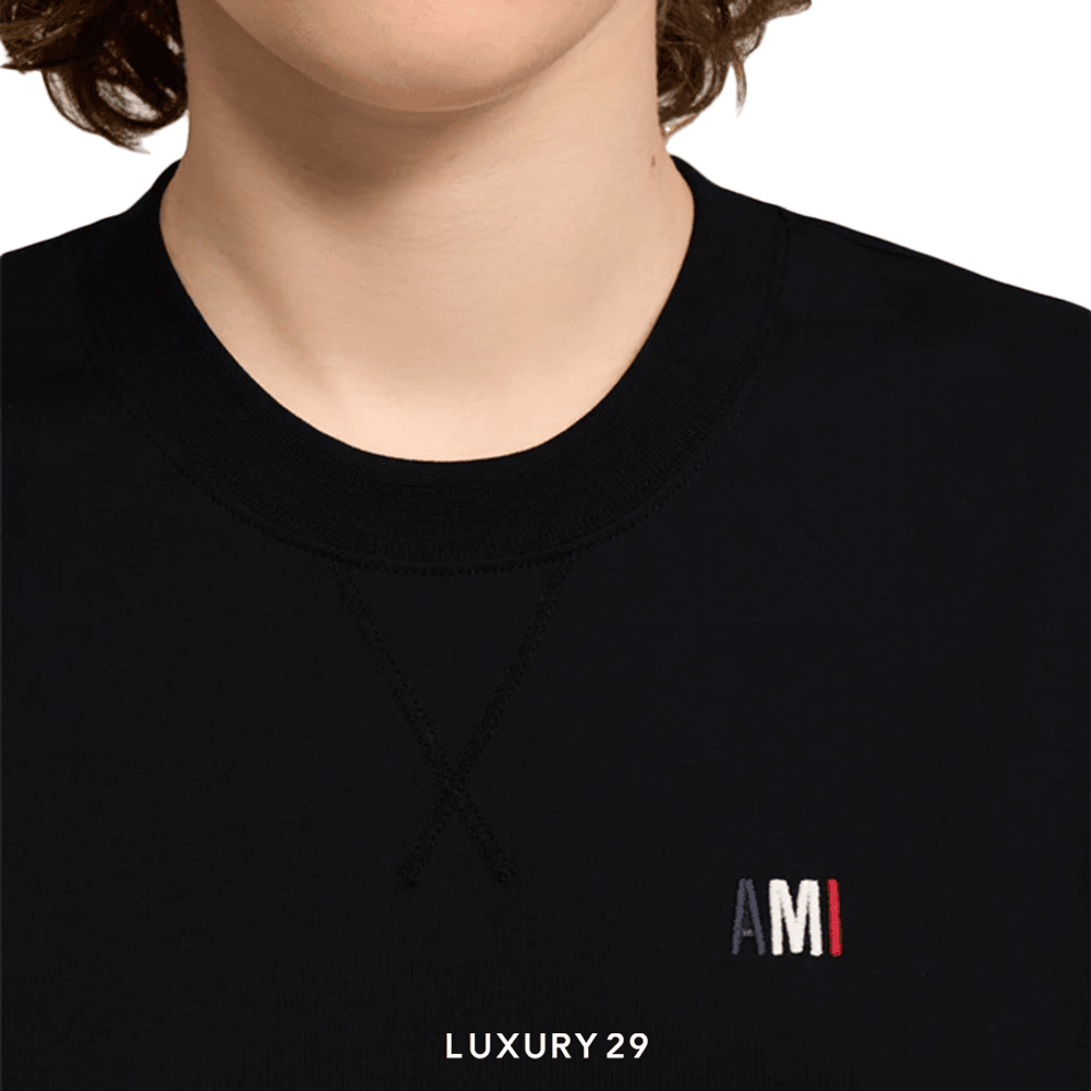 Ami Bleu Blanc Rouge Classic Fit T-shirt BLACK(M, Black)