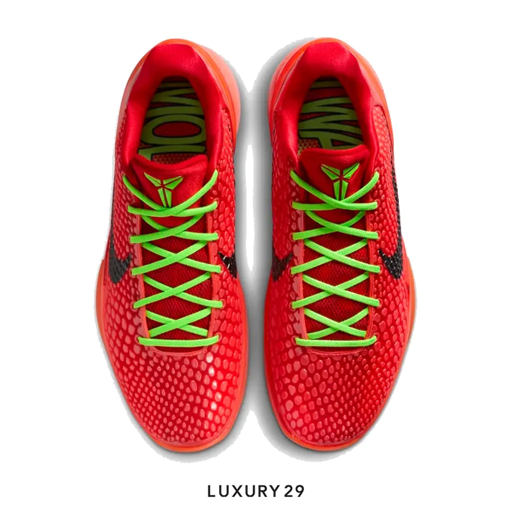Nike Kobe 6 Protro Reverse Grinch(M)(41, Red)