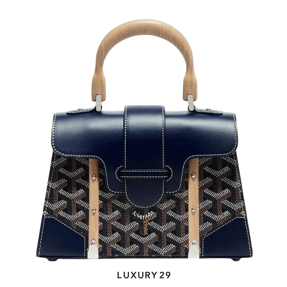 Goyard Saigon Structure Mini Bag Navy Blue(Mini, Blue)