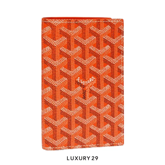 Goyard Grenelle Passport Cover Orange