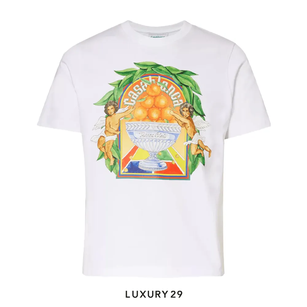 Casablanca Triomphe d'orange t-shirt(M, White)