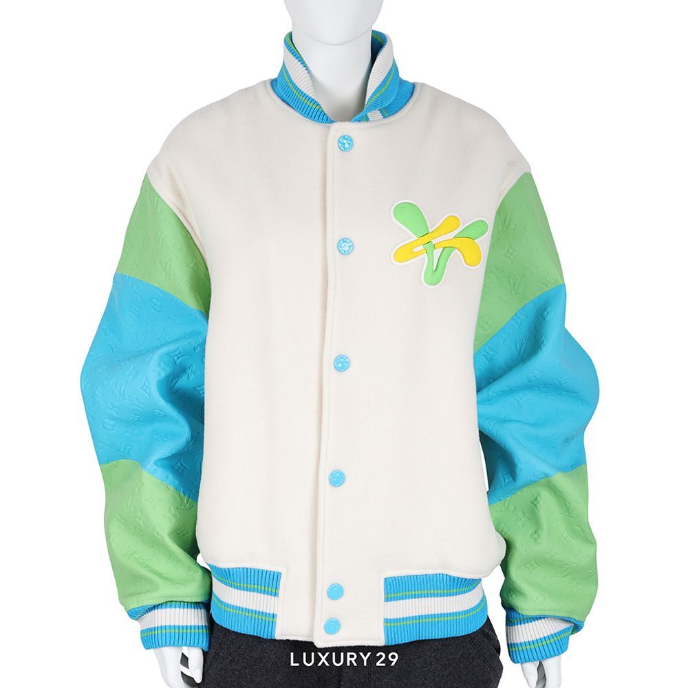 Louis Vuitton LV Rainbow Playground Varsity Blouson(Free Size, Green)