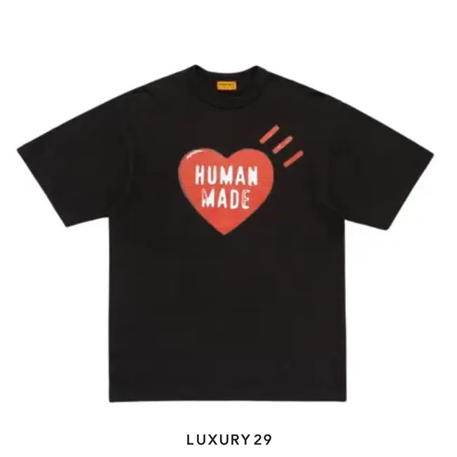 Human Made Big Heart Logo Graphic T-shirt Black