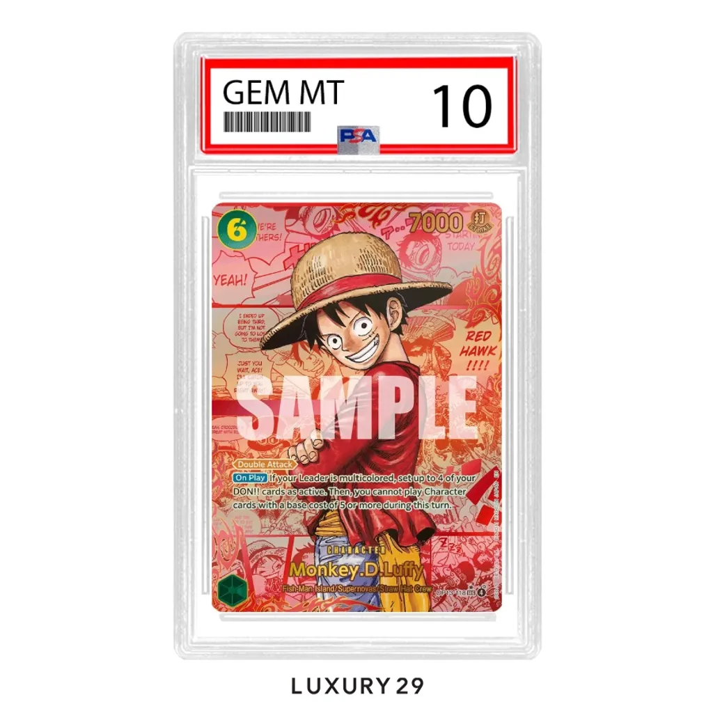 One Piece Monkey.D.Luffy (118) (3rd Anniversary) Carrying On His Will SEC RED MANGA (ENG) OP13-118 (PSA10)(Small, Multicolour)