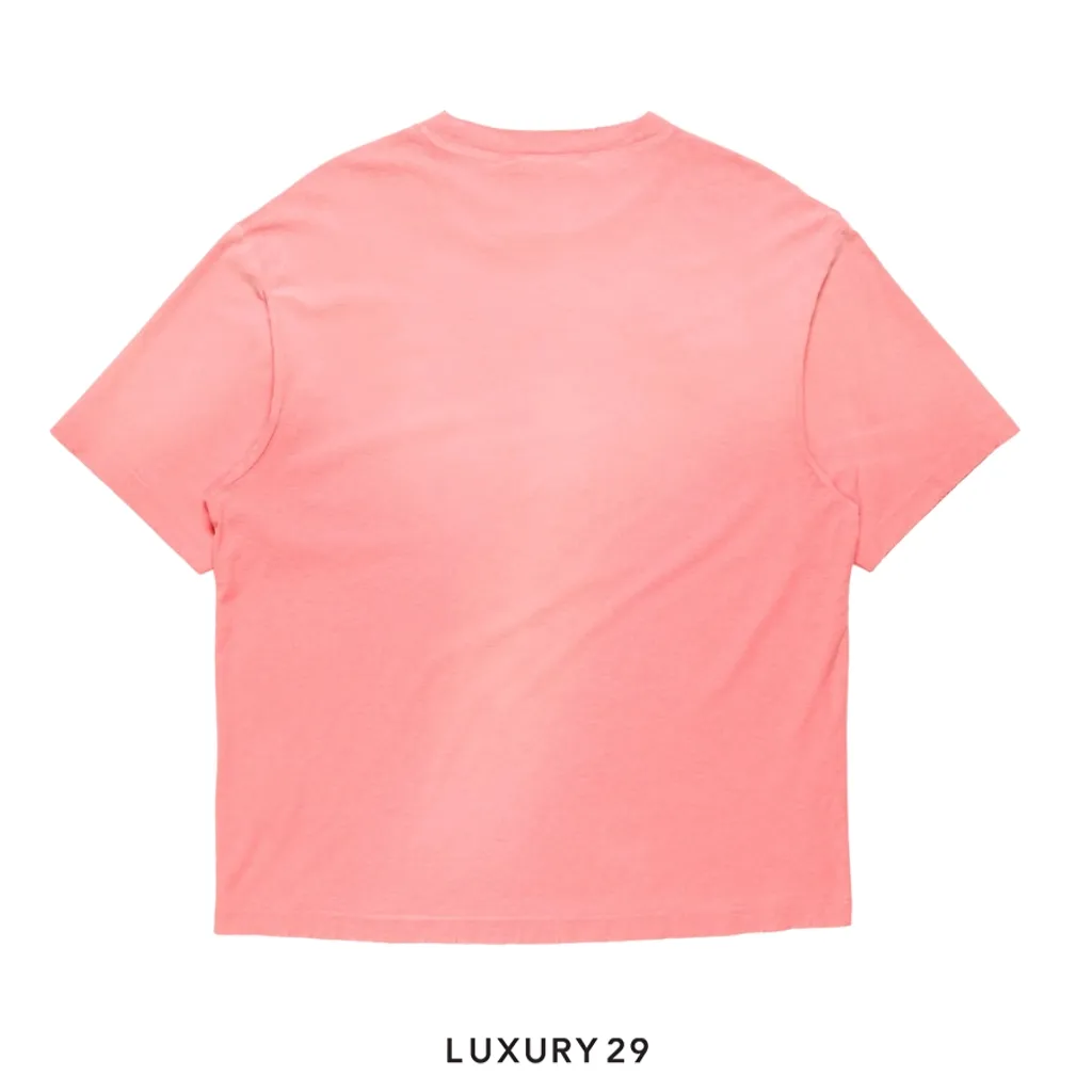 Acne Studios Sprayed logo t-shirt Tango Pink(S/XS, Pink)