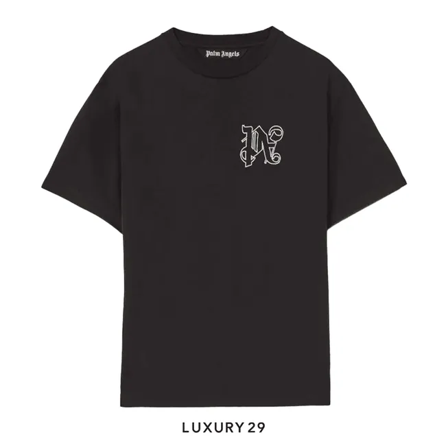 Monogram Regular T-Shirt BLACK OFF WHITE