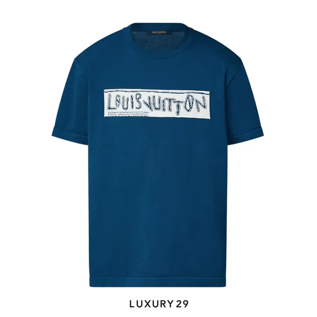 Louis Vuitton LV Short-Sleeved Cotton Crewneck