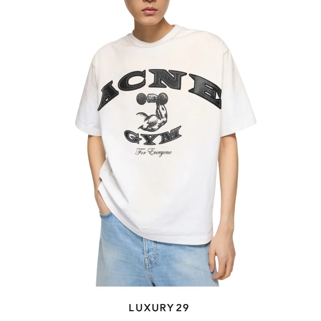 Acne Studios Seasonal l Logo t-shirt Dusty white(S, White)