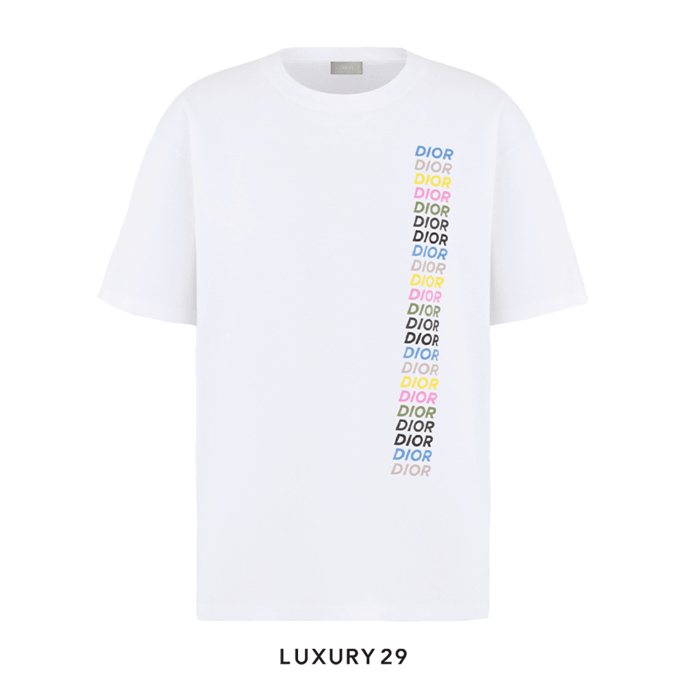Dior Relaxed-Fit T-Shirt White Slub Organic Cotton Jersey White(S, White)