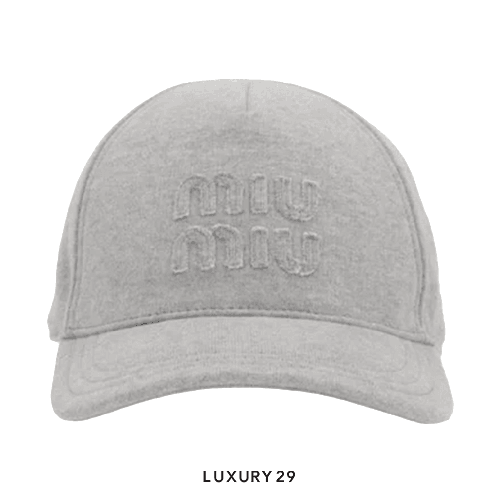 Miu Miu logo-embroidered cap