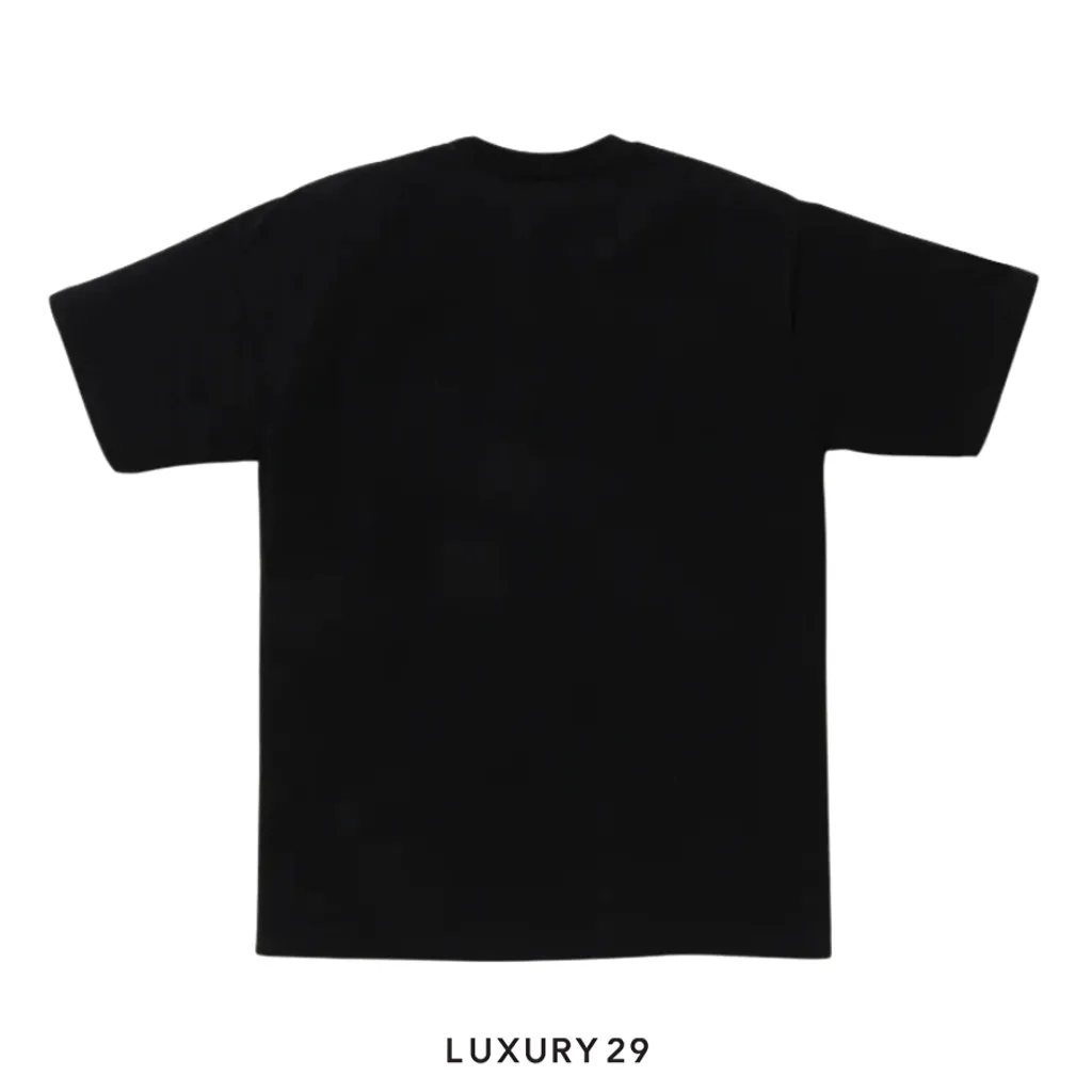 A Bathing Ape Men's STA OVER PRINT 1ST CAMO BY BATHING APE TEE Black(XL, Black)