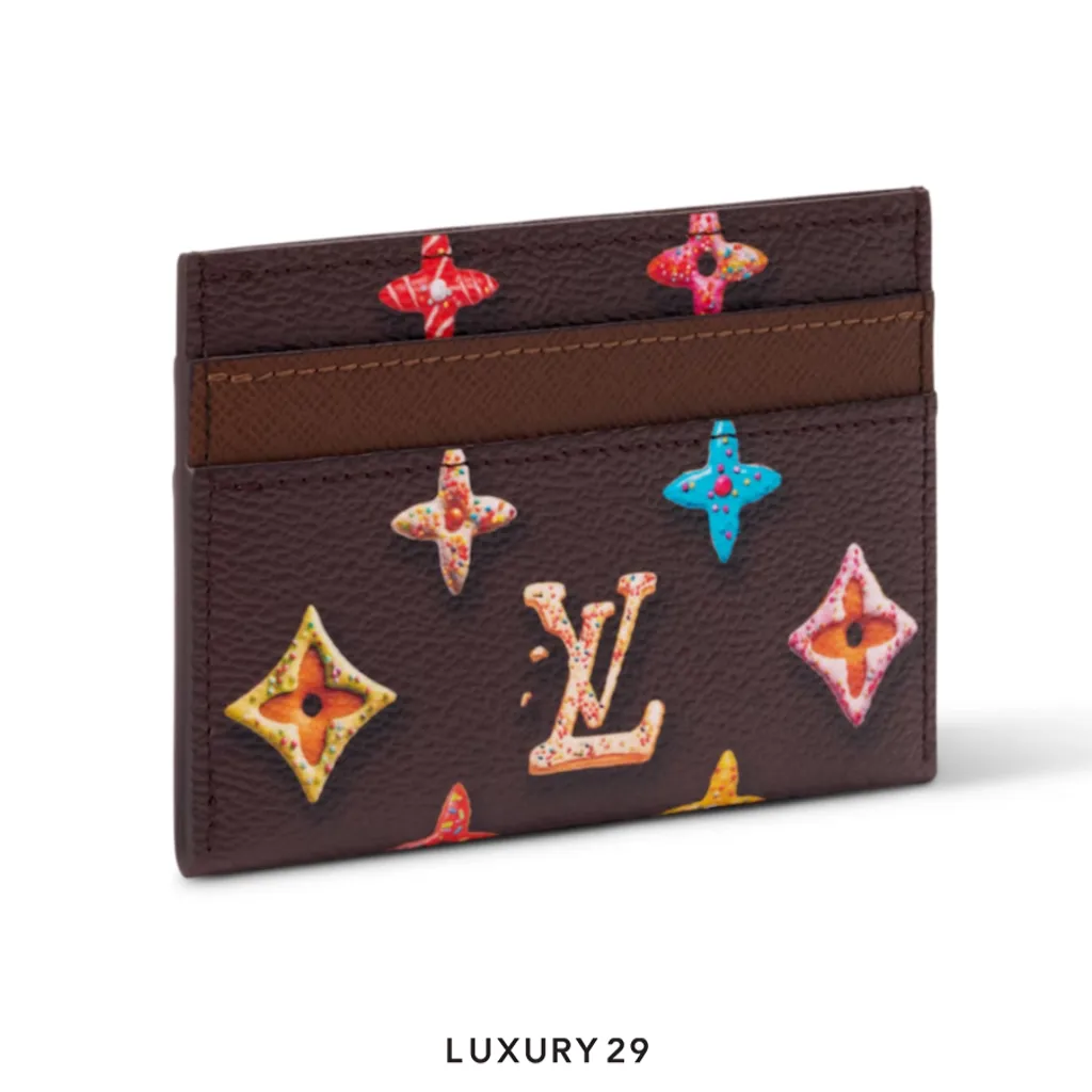 Louis Vuitton LV Double Card Holder Chocolate brown(Small, Brown)