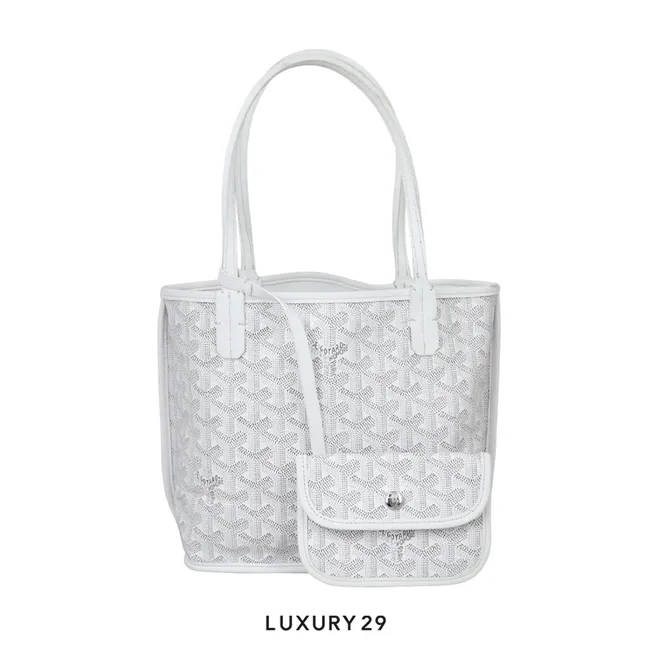 Goyard Anjou Mini Bag White