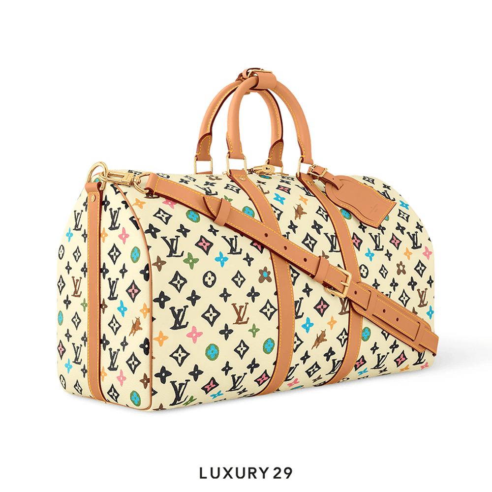 Louis Vuitton LV Keepall Bandouliere 45 Bag Vanilla(Small, Neutrals)