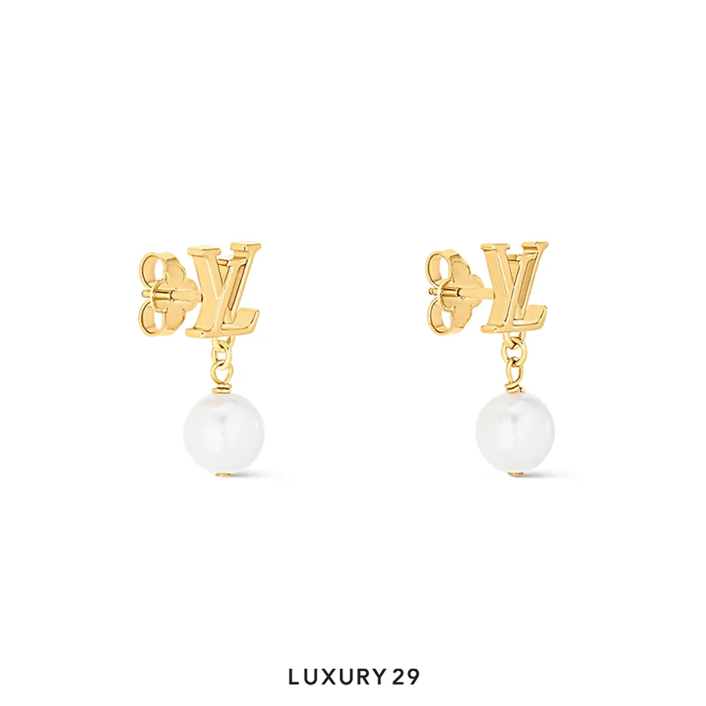 Louis Vuitton LV  Iconic Louisa Earrings Gold(Free Size, Gold)